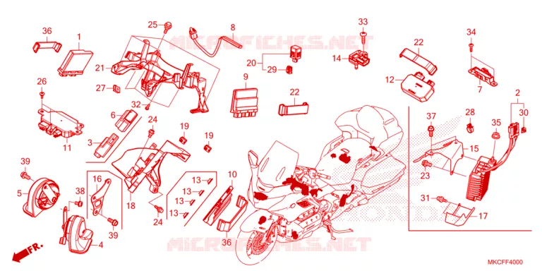 UNITE DE COMMANDE Honda MOTO 1800 GOLD-WING 2023  GL1800DAP