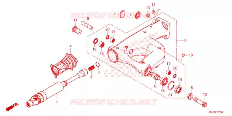 BRAS OSCILLANT Honda MOTO 1800 GOLD-WING 2023  GL1800DAP