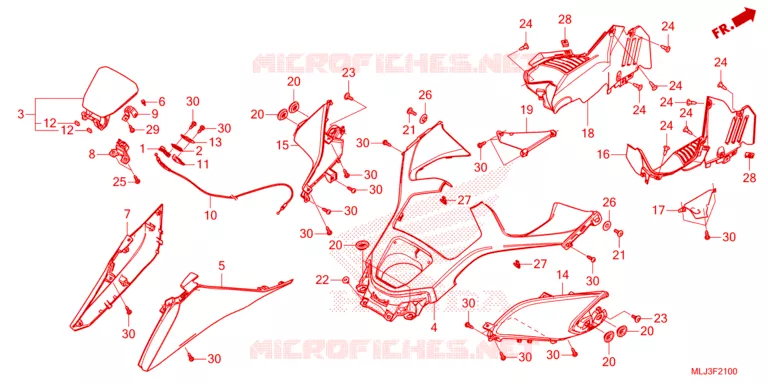 CAPOT Honda MOTO 1800 GOLD-WING 2023  GL1800DAP