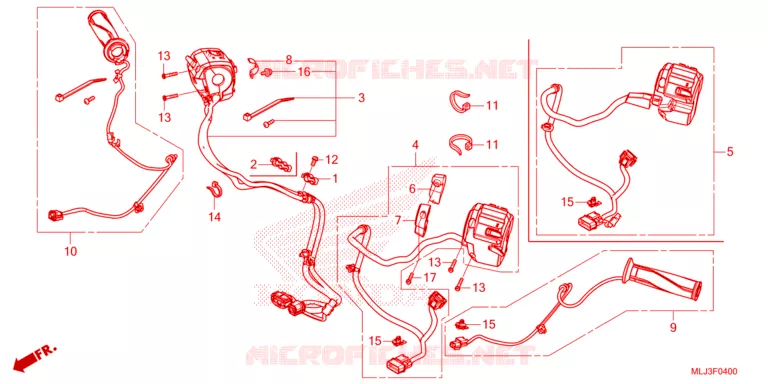 COMMODOS - POIGNEES Honda MOTO 1800 GOLD-WING 2023  GL1800P