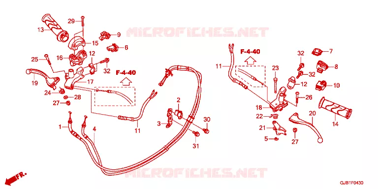 LEVIER DE GUIDON - COMMODO Honda SCOOTER 50 GIORNO 2023  NCW50N_KM