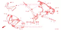 GUIDON   CARENAGE pour Honda LEAD 125 de 2023