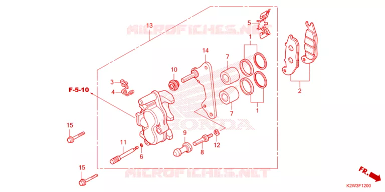 ETRIER DE FREIN AVANT Honda MOTO 125 DAX 2024  ST125AP