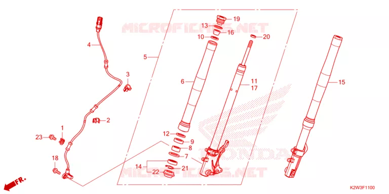 FOURCHE Honda MOTO 125 DAX 2024  ST125AP