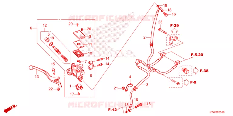 MAITRE CYLINDRE DE FREIN AVANT Honda MOTO 125 DAX 2022  ST125AP