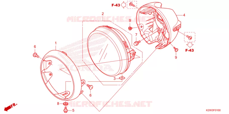 PHARE Honda MOTO 125 DAX 2023  ST125AP