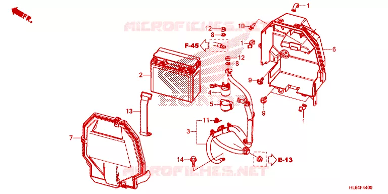 BATTERIE Honda ATV 1000 TALON 2021  SXS1000S2RM