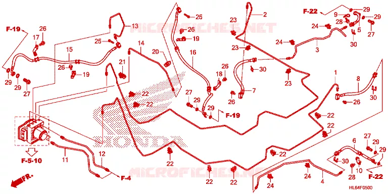 DURITES DE FREIN Honda ATV 1000 TALON 2021  SXS1000S2RM