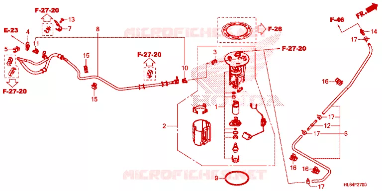 POMPE A ESSENCE Honda ATV 1000 TALON 2021  SXS1000S2RM