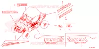 AUTOCOLLANTS pour Honda TALON 1000 XS de 2022
