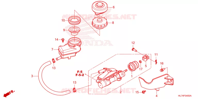MAITRE-CYLINDRE DE FREIN Honda ATV 1000 TALON 2021  SXS1000S4XM