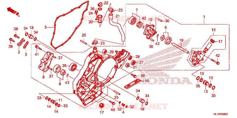 POMPE A HUILE Honda ATV 1000 TALON 2021  SXS1000S4XM
