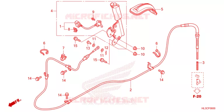 FREIN DE STATIONNEMENT Honda ATV 700 PIONEER 2022  SXS700M2N