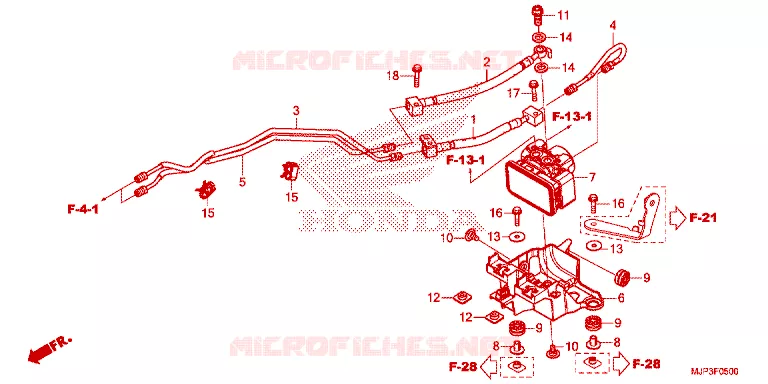 MODULATEUR ABS Honda MOTO 1000 AFRICA-TWIN 2016  CRF1000DG