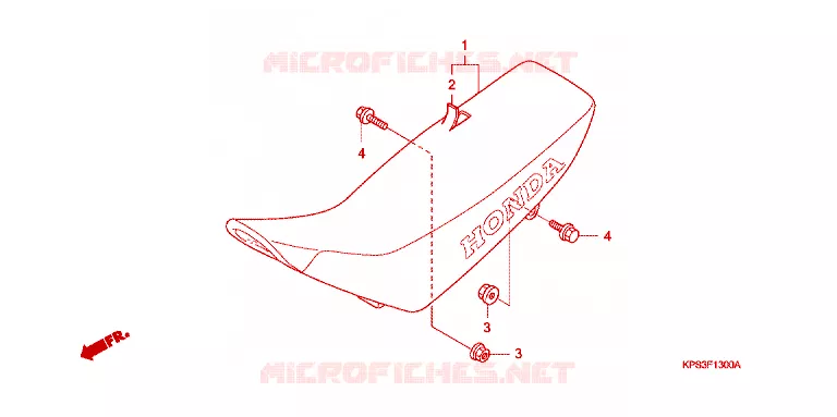 SELLE Honda MOTO 230 CRF 2003  CRF230F3
