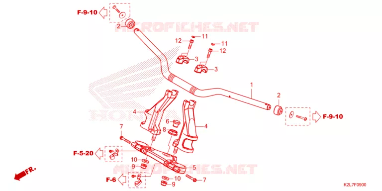 GUIDON - TE DE FOURCHE Honda SCOOTER 350 ADV 2023  ADV350AP
