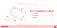 DOSSERET DE TOP CASE pour Honda X ADV 750 de 2023