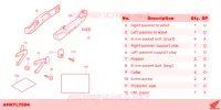 KIT SUPPORT VALISES pour Honda X ADV 750 de 2023