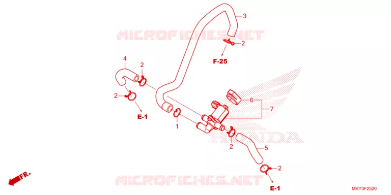 VALVE DE COMMANDE D'INJECTION D'AIR Honda MOTO 650 CB 2023  CB650RAP