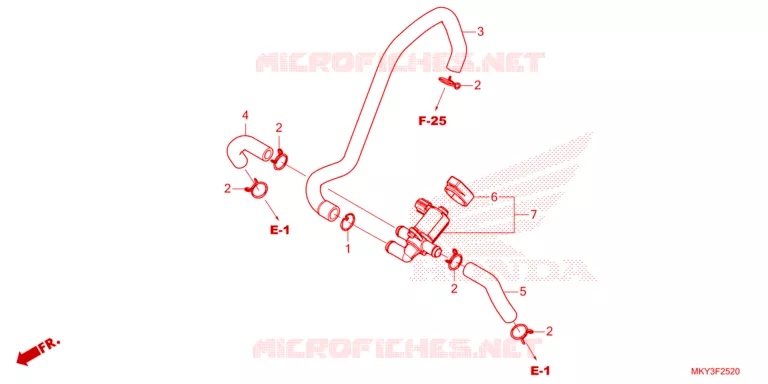VALVE DE COMMANDE D'INJECTION D'AIR Honda MOTO 650 CB 2023  CB650RAP
