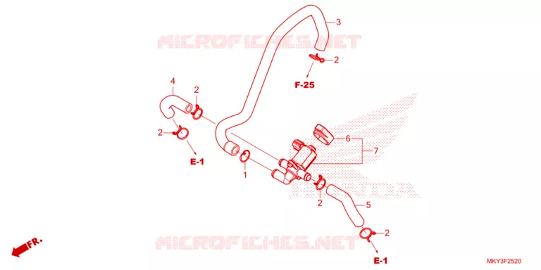 VALVE DE COMMANDE D'INJECTION D'AIR Honda MOTO 650 CB 2023  CB650RAP