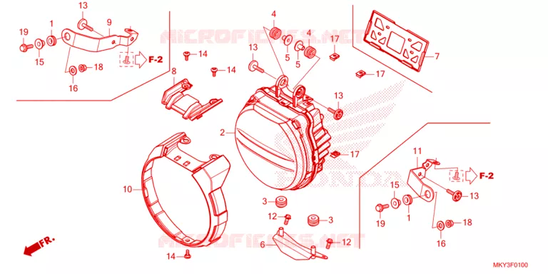 PHARE Honda MOTO 650 CB 2023  CB650RAP