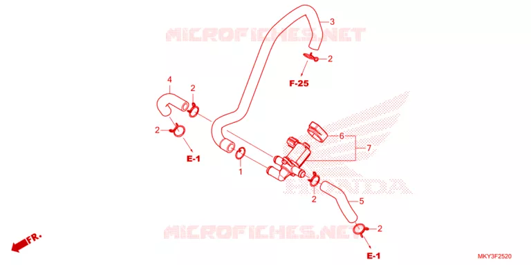 VALVE DE COMMANDE D'INJECTION D'AIR Honda MOTO 650 CB 2023  CB650RAP