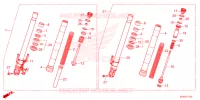 FOURCHE pour Honda CB 250 R ABS de 2022