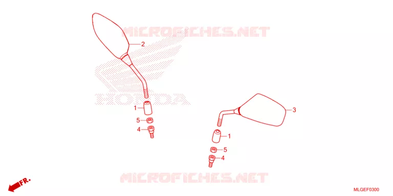 RETROVISEUR Honda MOTO 1100 AFRICA-TWIN 2023  CRF1100A2P