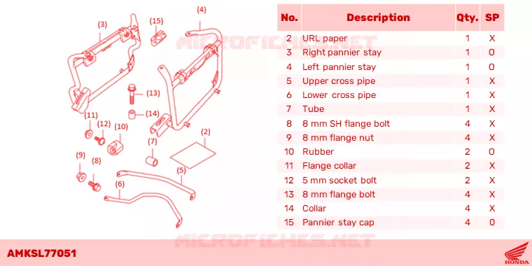 SUPPORT VALISES Honda MOTO 1100 AFRICA-TWIN 2023  CRF1100A2P