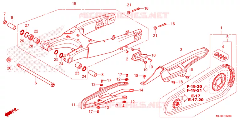 BRAS OSCILLANT Honda MOTO 1100 AFRICA-TWIN 2023  CRF1100AP