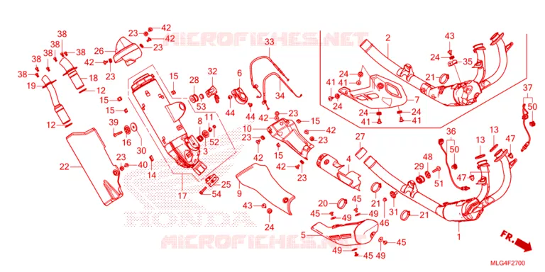 SILENCIEUX D'ECHAPPEMENT Honda MOTO 1100 AFRICA-TWIN 2023  CRF1100AP