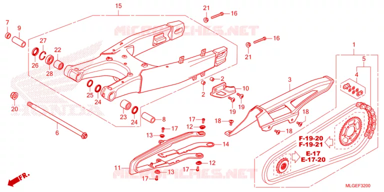 BRAS OSCILLANT Honda MOTO 1100 AFRICA-TWIN 2023  CRF1100DP