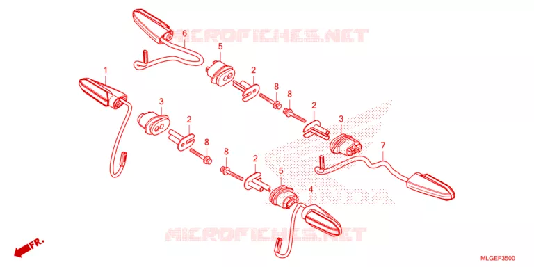 CLIGNOTANT Honda MOTO 1100 AFRICA-TWIN 2023  CRF1100DP