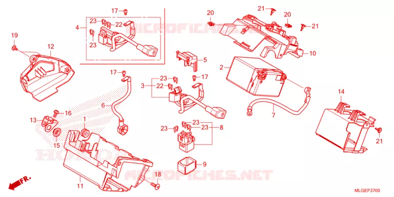 BATTERIE Honda MOTO 1100 AFRICA-TWIN 2023  CRF1100DP