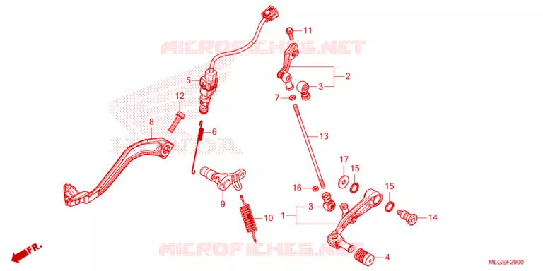 PEDALE Honda MOTO 1100 AFRICA-TWIN 2023  CRF1100DP