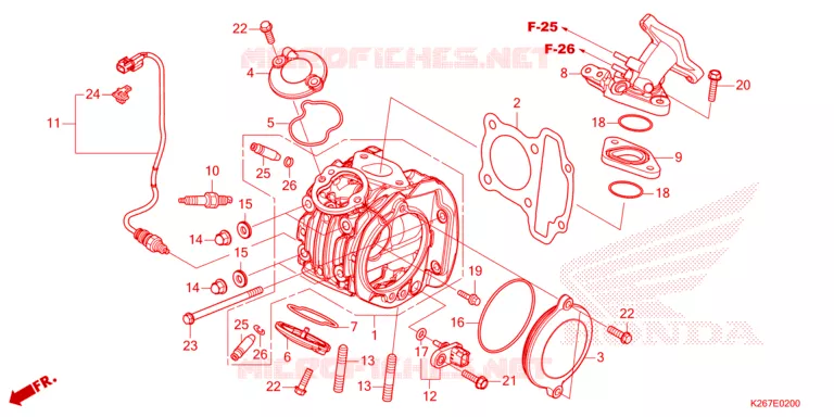 CULASSE Honda MOTO 125 MSX 2024  MSX125AP