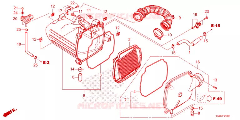 FILTRE A AIR Honda MOTO 125 MSX 2024  MSX125AP