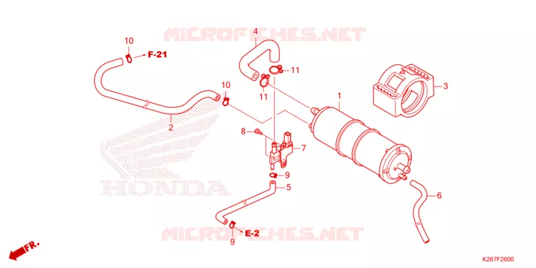 SYSTÈME DE RECYCLAGE DES GAZ Honda MOTO 125 MSX 2023  MSX125AP