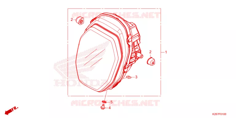 PHARE Honda MOTO 125 MSX 2023  MSX125AP
