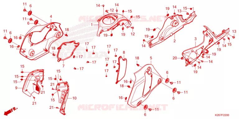 OUIES DE RADIATEUR Honda MOTO 125 GROM 2023  MSX125P