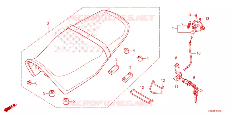 SELLE Honda MOTO 125 MSX 2023  MSX125P_LO