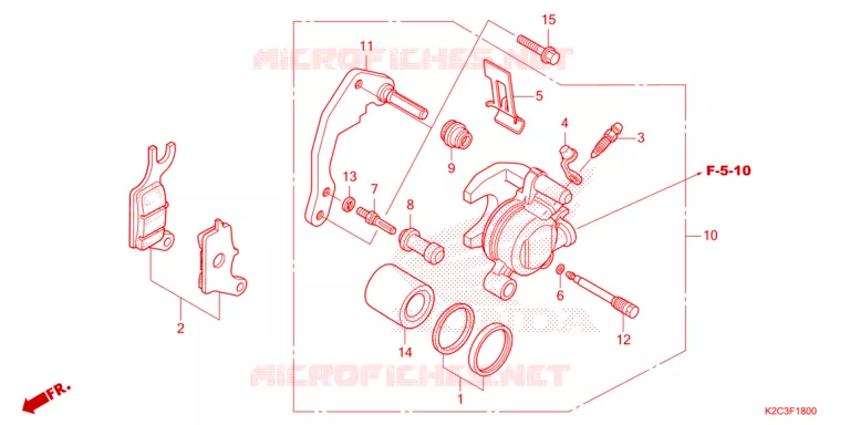 ETRIER DE FREIN AVANT Honda SCOOTER 110 DIO 2021  NSC110M