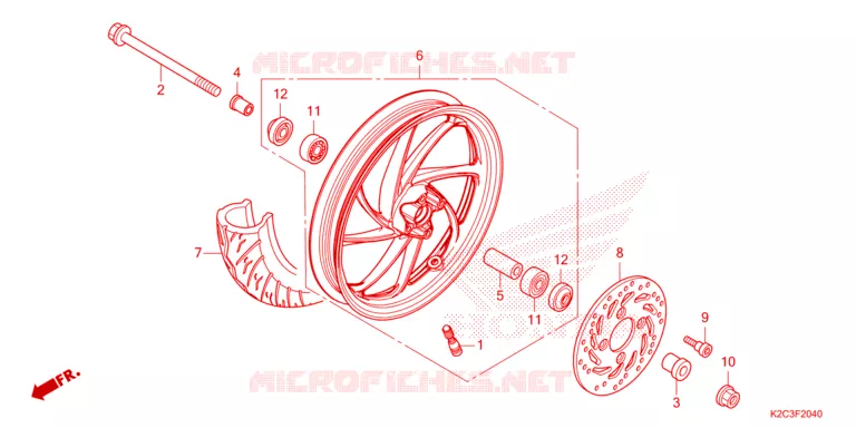 ROUE AVANT Honda SCOOTER 110 DIO 2021  NSC110M