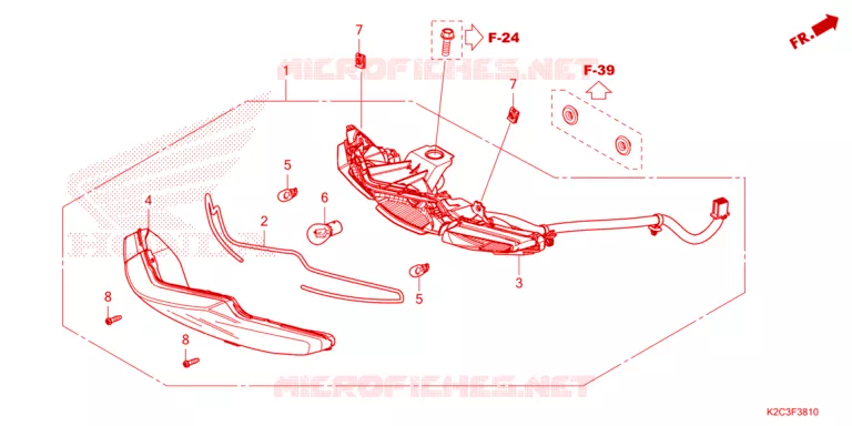 FEUX ARRIERE Honda SCOOTER 110 DIO 2022  NSC110N