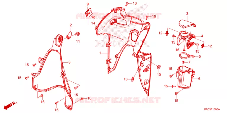 PROTEGE JAMBES Honda SCOOTER 110 VISION 2024  NSC110P