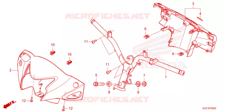 GUIDON - CARENAGE Honda SCOOTER 110 VISION 2024  NSC110P