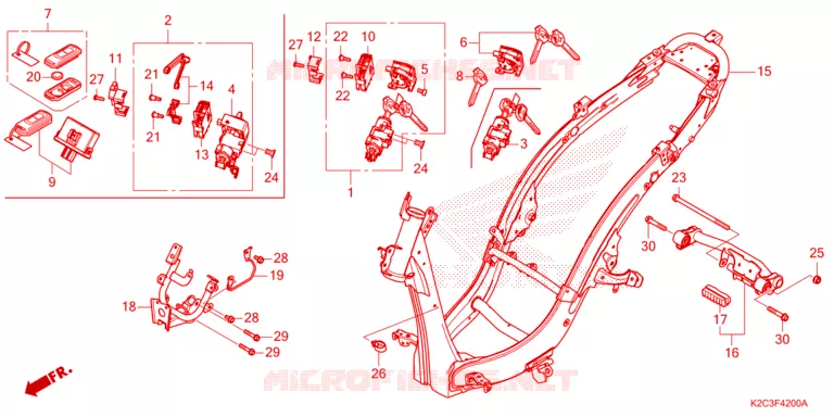 CADRE Honda SCOOTER 110 VISION 2023  NSC110P