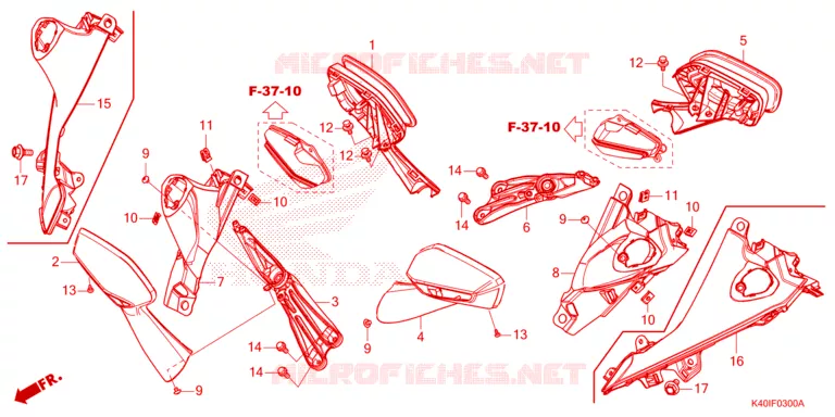 RETROVISEUR Honda SCOOTER 125 FORZA 2023  NSS125ADP