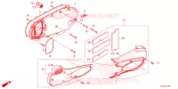 COUVERCLE GAUCHE pour Honda FORZA 125 TOP BOX de 2023